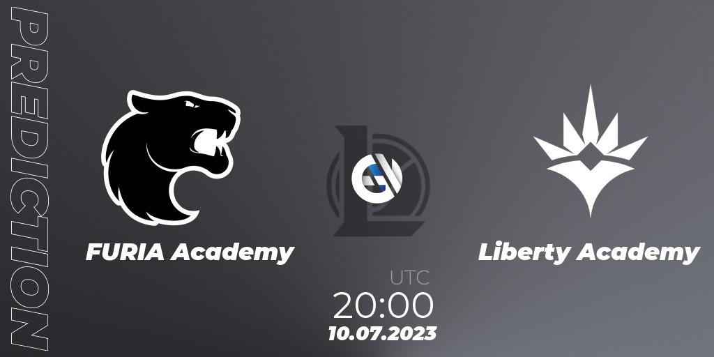FURIA Academy vs Liberty Academy: Match Prediction. 10.07.2023 at 20:00, LoL, CBLOL Academy Split 2 2023 - Group Stage