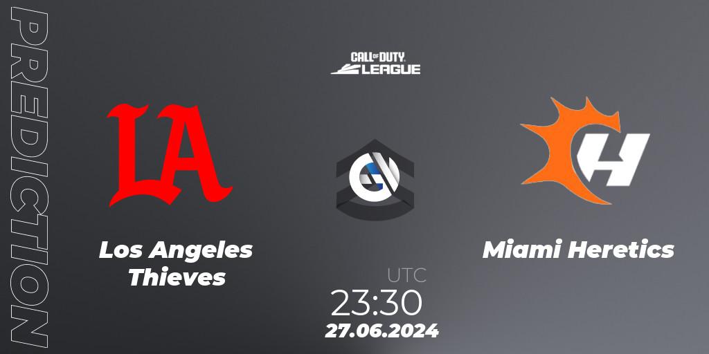 Los Angeles Thieves vs Miami Heretics: Match Prediction. 27.06.2024 at 23:30, Call of Duty, Call of Duty League 2024: Stage 4 Major