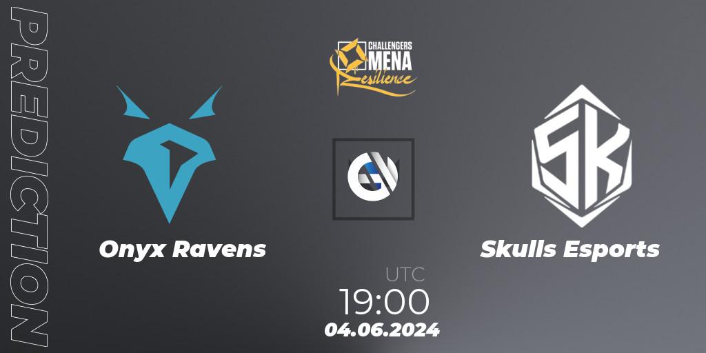 Onyx Ravens vs Skulls Esports: Match Prediction. 04.06.2024 at 19:00, VALORANT, VALORANT Challengers 2024 MENA: Resilience Split 2 - Levant and North Africa