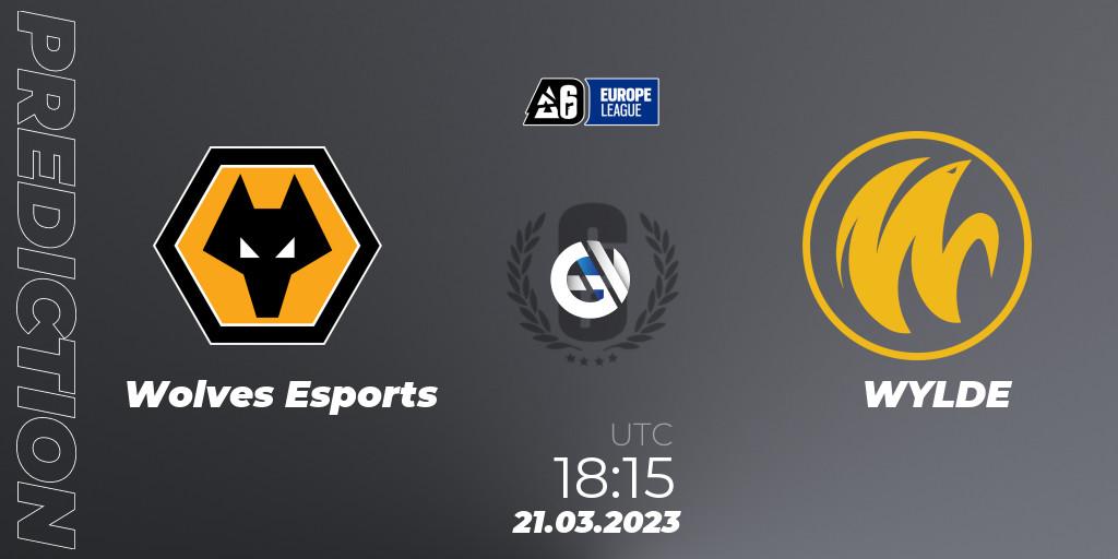 Wolves Esports vs WYLDE: Match Prediction. 21.03.23, Rainbow Six, Europe League 2023 - Stage 1