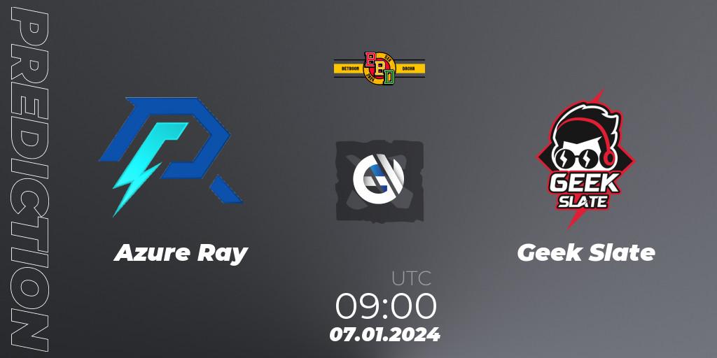 Azure Ray vs Geek Slate: Match Prediction. 07.01.24, Dota 2, BetBoom Dacha Dubai 2024: SEA and CN Closed Qualifier