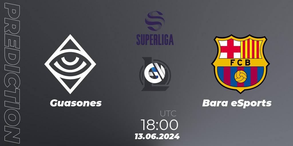 Guasones vs Barça eSports: Match Prediction. 13.06.2024 at 18:00, LoL, LVP Superliga Summer 2024
