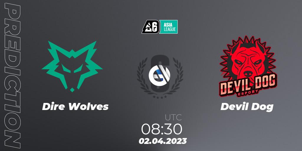 Dire Wolves vs Devil Dog: Match Prediction. 02.04.23, Rainbow Six, SEA League 2023 - Stage 1