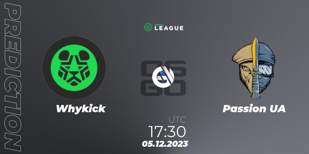 Whykick vs Passion UA: Match Prediction. 05.12.2023 at 17:30, Counter-Strike (CS2), ESEA Season 47: Main Division - Europe