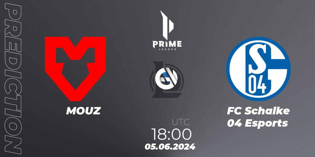 MOUZ vs FC Schalke 04 Esports: Match Prediction. 05.06.2024 at 18:00, LoL, Prime League Summer 2024