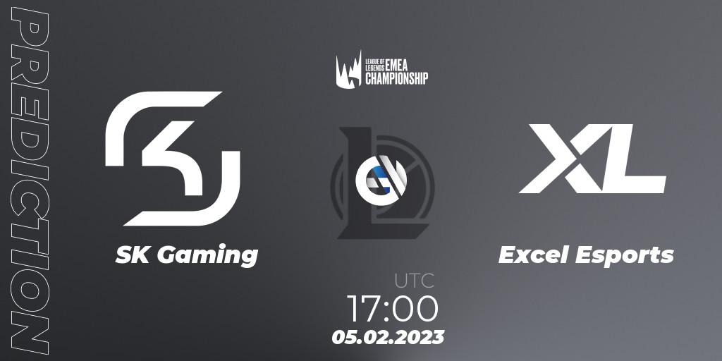 SK Gaming vs Excel Esports: Match Prediction. 05.02.2023 at 17:00, LoL, LEC Winter 2023 - Stage 1