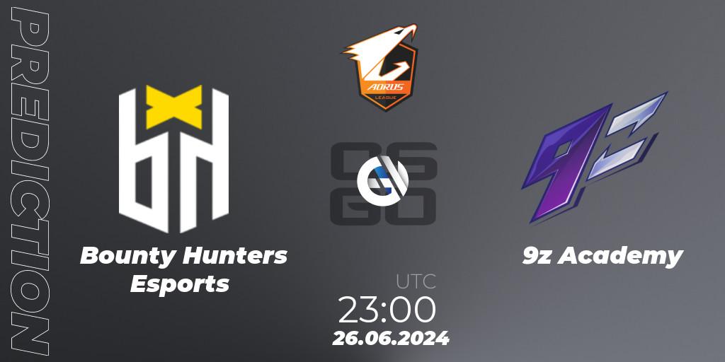 Bounty Hunters Esports vs 9z Academy: Match Prediction. 26.06.2024 at 23:00, Counter-Strike (CS2), Aorus League 2024 Season 1: Brazil
