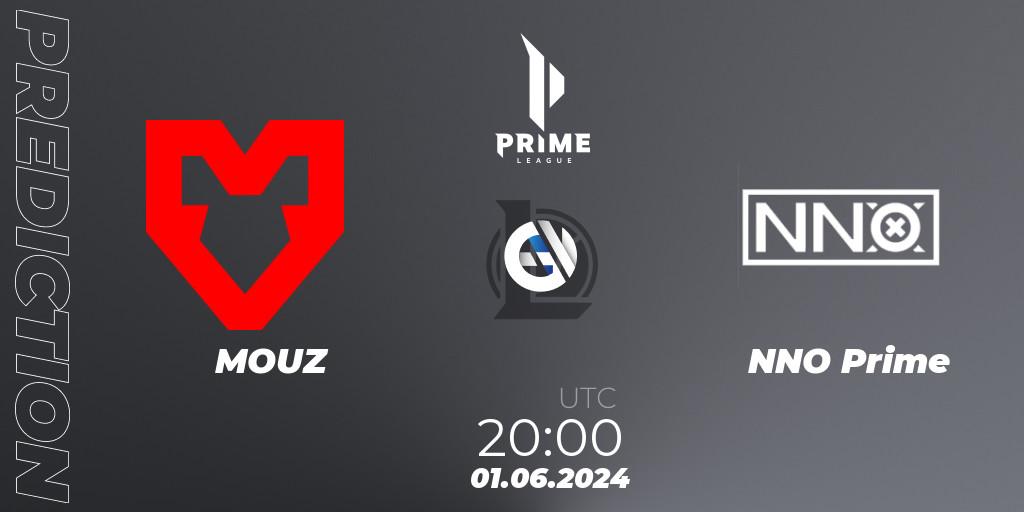 MOUZ vs NNO Prime: Match Prediction. 01.06.2024 at 20:00, LoL, Prime League Summer 2024