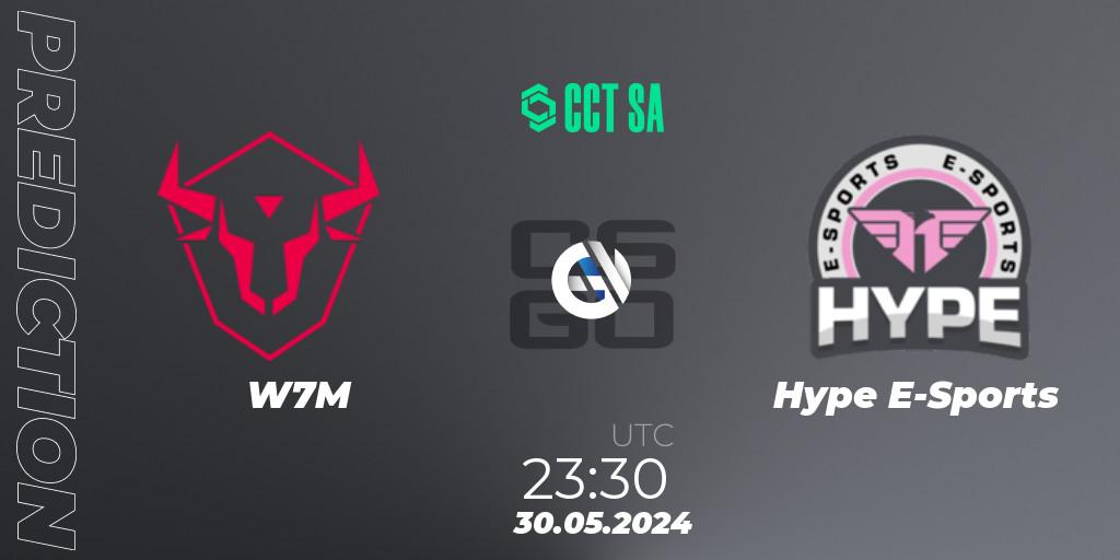 W7M vs Hype E-Sports: Match Prediction. 30.05.2024 at 23:30, Counter-Strike (CS2), CCT Season 2 South America Series 1