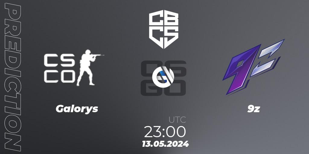 Galorys vs 9z: Match Prediction. 13.05.2024 at 22:50, Counter-Strike (CS2), CBCS Season 4