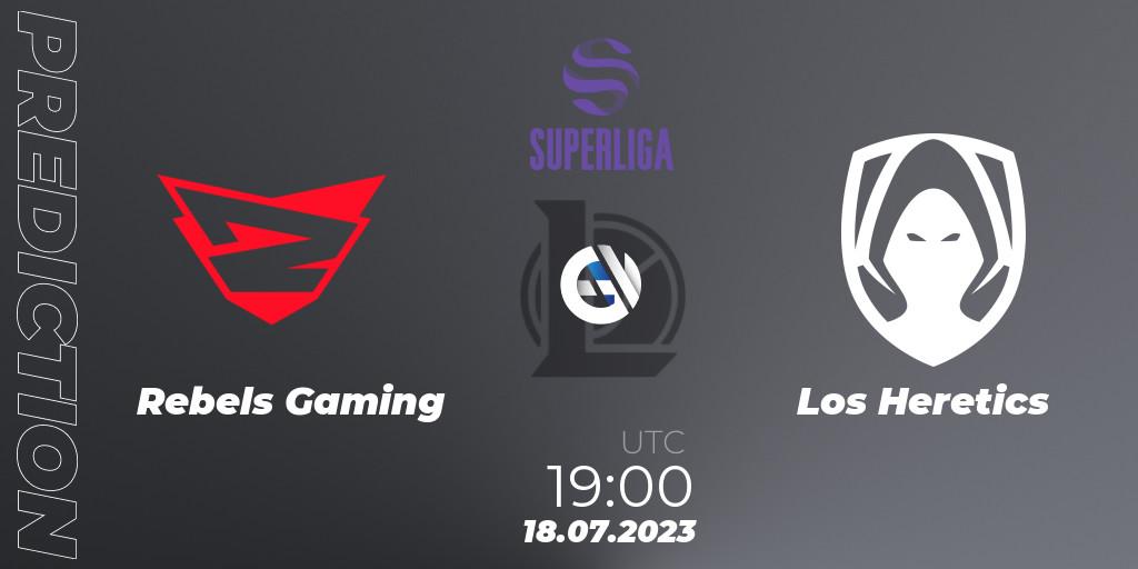 Rebels Gaming vs Los Heretics: Match Prediction. 18.07.2023 at 19:00, LoL, Superliga Summer 2023 - Group Stage