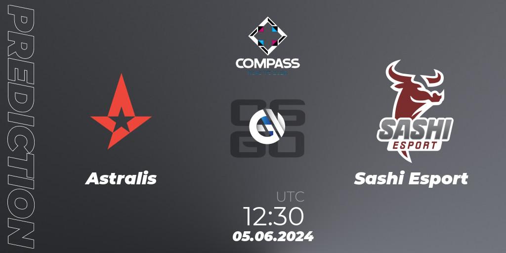 Astralis vs Sashi Esport: Match Prediction. 05.06.2024 at 13:30, Counter-Strike (CS2), YaLLa Compass 2024