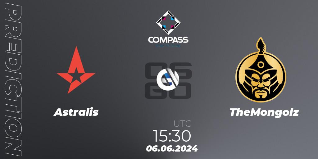 Astralis vs TheMongolz: Match Prediction. 06.06.2024 at 17:05, Counter-Strike (CS2), YaLLa Compass 2024