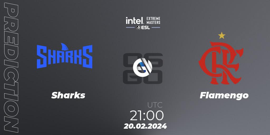 Sharks vs Flamengo: Match Prediction. 20.02.2024 at 21:00, Counter-Strike (CS2), Intel Extreme Masters Dallas 2024: South American Open Qualifier #2