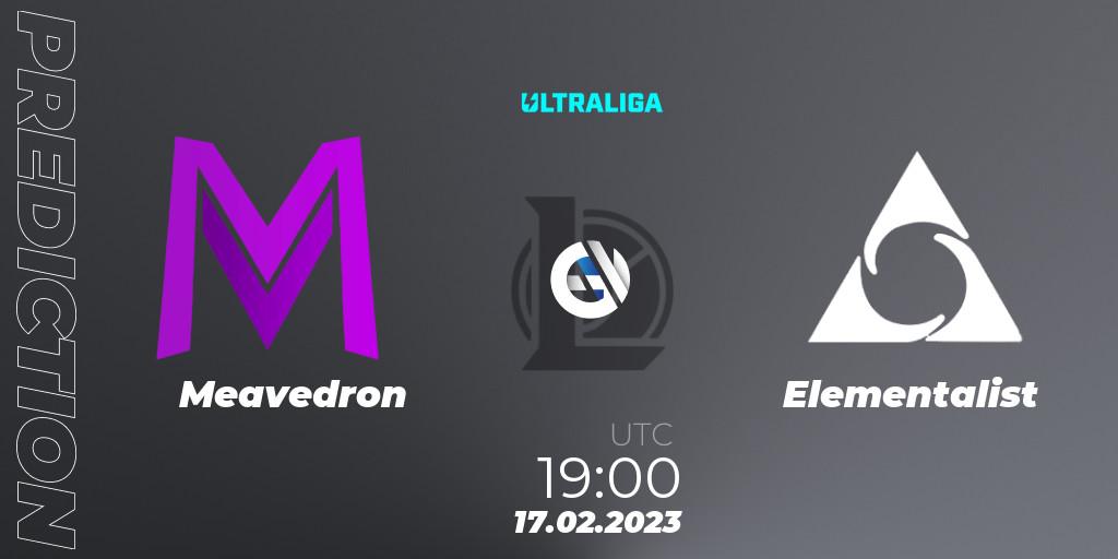 Meavedron vs Elementalist: Match Prediction. 17.02.2023 at 19:00, LoL, Ultraliga 2nd Division Season 6