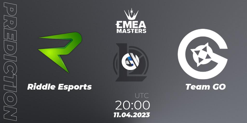 Riddle Esports vs Team GO: Match Prediction. 11.04.2023 at 20:00, LoL, EMEA Masters Spring 2023 - Group Stage
