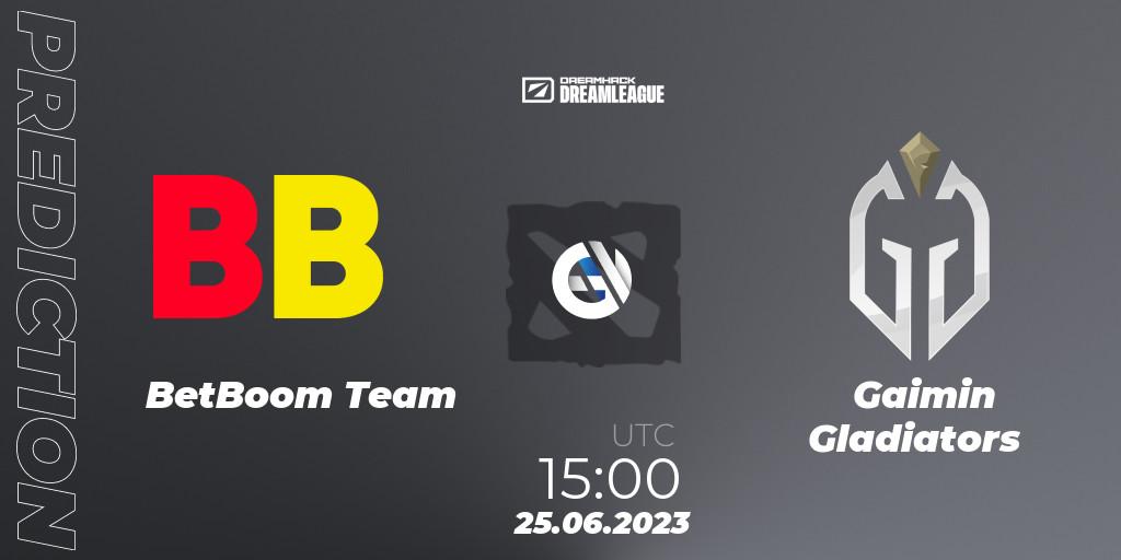 BetBoom Team vs Gaimin Gladiators: Match Prediction. 25.06.2023 at 14:54, Dota 2, DreamLeague Season 20