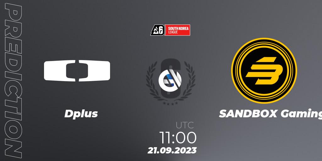 Dplus vs SANDBOX Gaming: Match Prediction. 21.09.2023 at 11:00, Rainbow Six, South Korea League 2023 - Stage 2