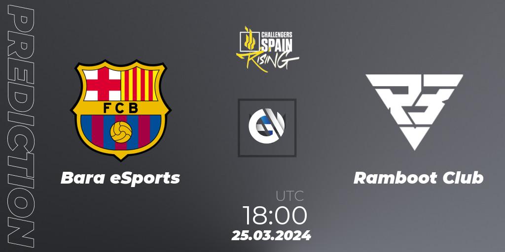 Barça eSports vs Ramboot Club: Match Prediction. 25.03.24, VALORANT, VALORANT Challengers 2024 Spain: Rising Split 1