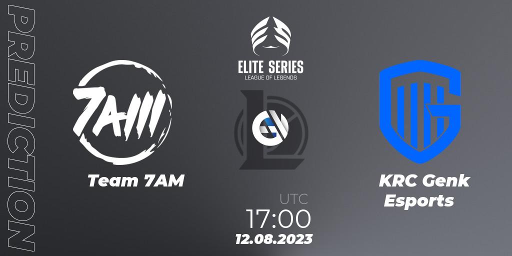 Team 7AM vs KRC Genk Esports: Match Prediction. 12.08.2023 at 17:00, LoL, Elite Series Summer 2023