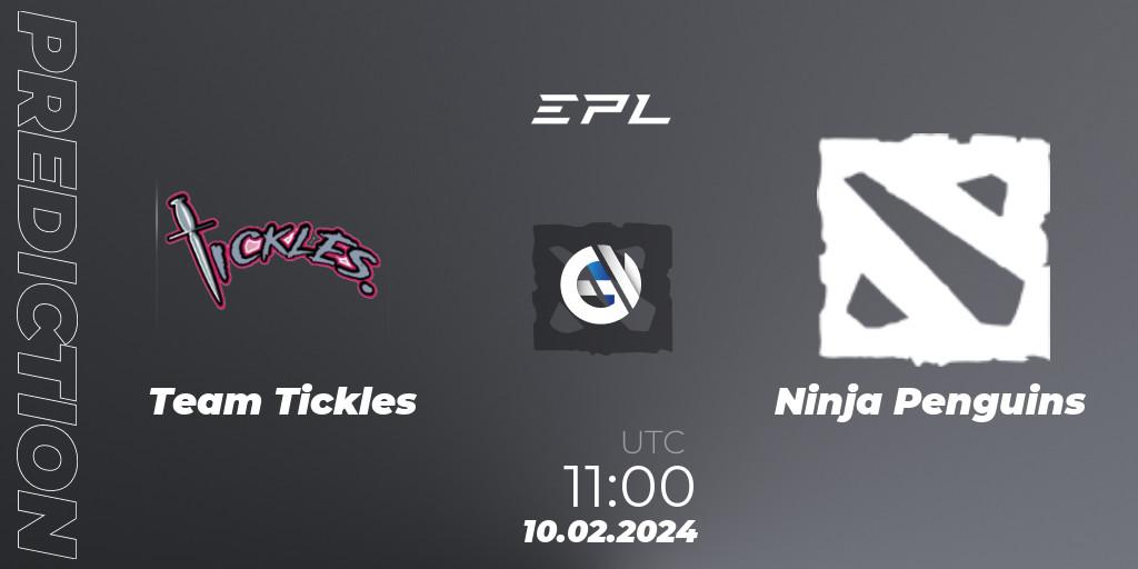 Team Tickles vs Ninja Penguins: Match Prediction. 10.02.24, Dota 2, European Pro League Season 16