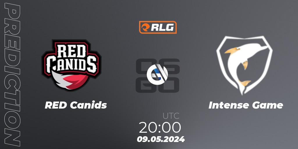 RED Canids vs Intense Game: Match Prediction. 09.05.2024 at 20:00, Counter-Strike (CS2), RES Latin American Series #4