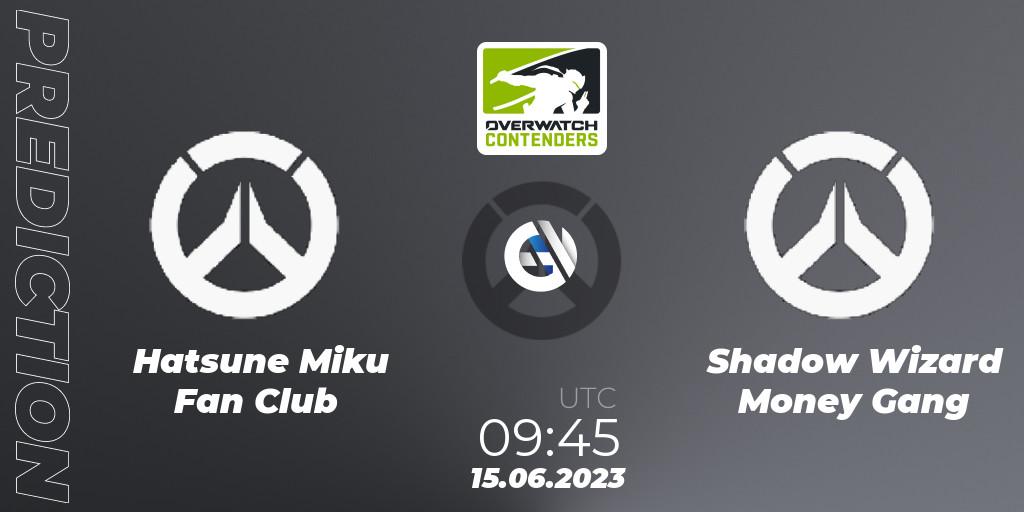 Hatsune Miku Fan Club vs Shadow Wizard Money Gang: Match Prediction. 15.06.2023 at 09:50, Overwatch, Overwatch Contenders 2023 Summer Series: Australia/New Zealand