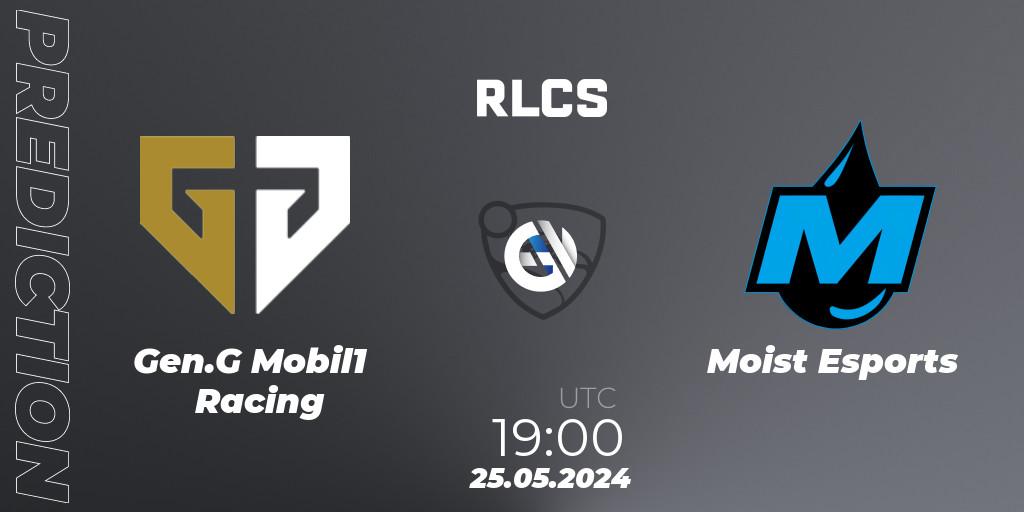 Gen.G Mobil1 Racing vs Moist Esports: Match Prediction. 25.05.2024 at 19:00, Rocket League, RLCS 2024 - Major 2: NA Open Qualifier 6
