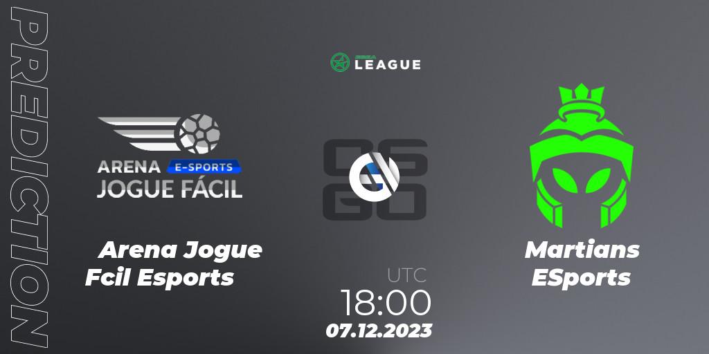 Arena Jogue Fácil Esports vs Martians ESports: Match Prediction. 07.12.2023 at 18:00, Counter-Strike (CS2), ESEA Season 47: Open Division - South America