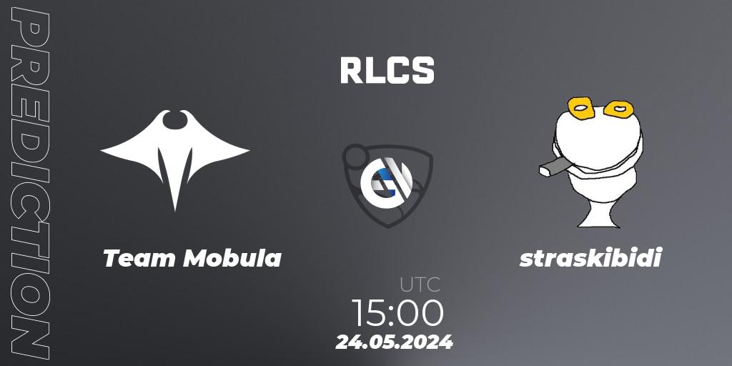 Team Mobula vs straskibidi: Match Prediction. 24.05.2024 at 15:00, Rocket League, RLCS 2024 - Major 2: SSA Open Qualifier 6