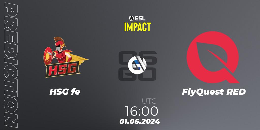 HSG fe vs FlyQuest RED: Match Prediction. 01.06.2024 at 16:00, Counter-Strike (CS2), ESL Impact League Season 5 Finals