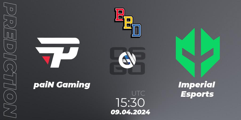 paiN Gaming vs Imperial Esports: Match Prediction. 09.04.2024 at 15:30, Counter-Strike (CS2), BetBoom Dacha Belgrade 2024: South American Qualifier