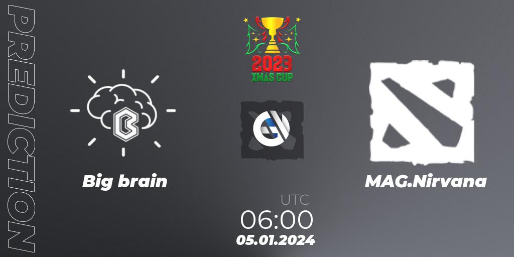 Big brain vs MAG.Nirvana: Match Prediction. 31.12.2023 at 08:00, Dota 2, Xmas Cup 2023