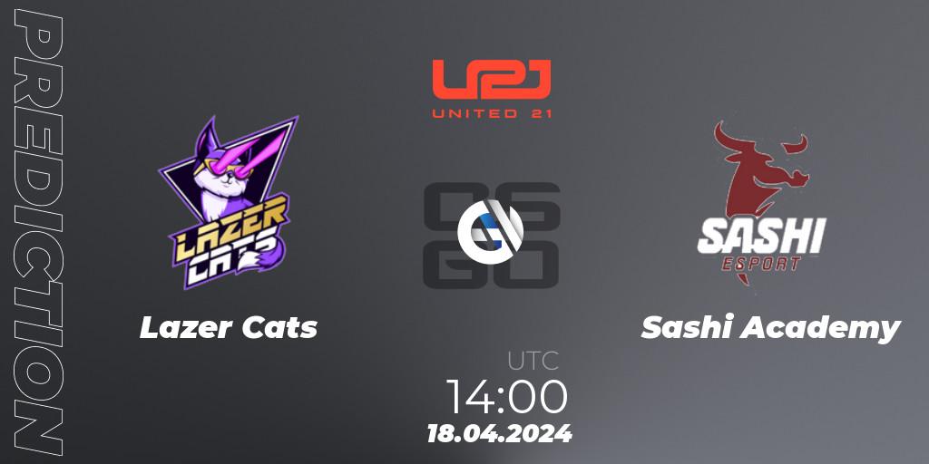 Lazer Cats vs Sashi Academy: Match Prediction. 18.04.2024 at 14:00, Counter-Strike (CS2), United21 Season 13: Division 2