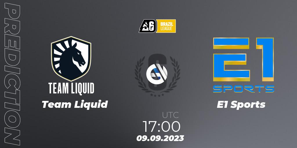 Team Liquid vs E1 Sports: Match Prediction. 09.09.2023 at 17:00, Rainbow Six, Brazil League 2023 - Stage 2