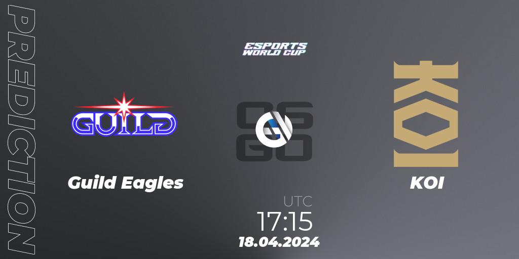 Guild Eagles vs KOI: Match Prediction. 18.04.2024 at 17:15, Counter-Strike (CS2), Esports World Cup 2024: European Open Qualifier
