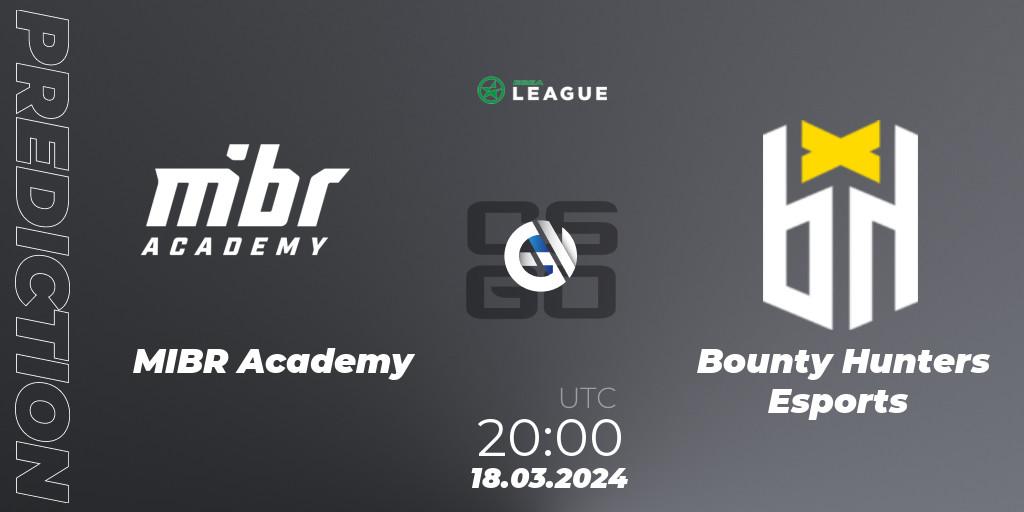 MIBR Academy vs Bounty Hunters Esports: Match Prediction. 18.03.2024 at 20:00, Counter-Strike (CS2), ESEA Season 48: Open Division - South America