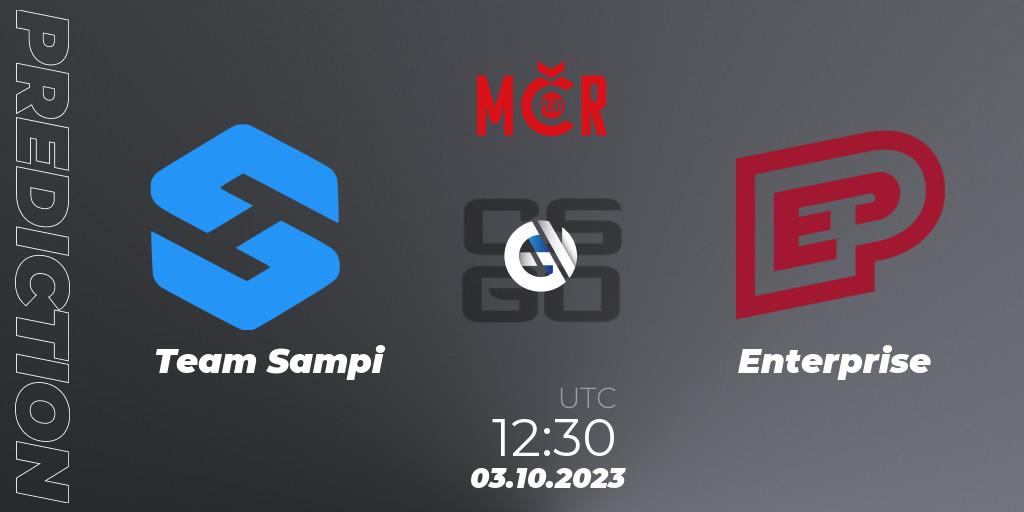 Team Sampi vs Enterprise: Match Prediction. 03.10.2023 at 12:30, Counter-Strike (CS2), Tipsport Cup Prague Fall 2023: Online Stage