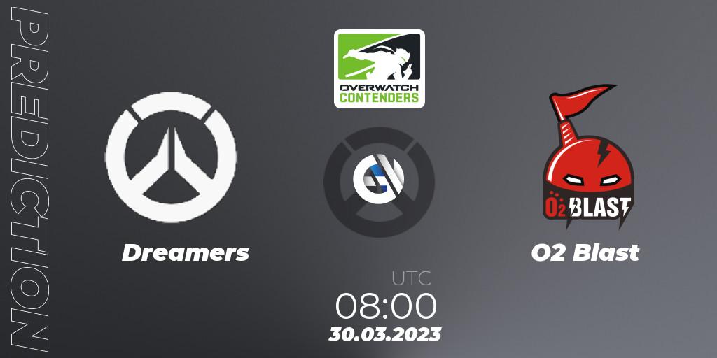 Dreamers vs O2 Blast: Match Prediction. 30.03.2023 at 08:00, Overwatch, Overwatch Contenders 2023 Spring Series: Korea