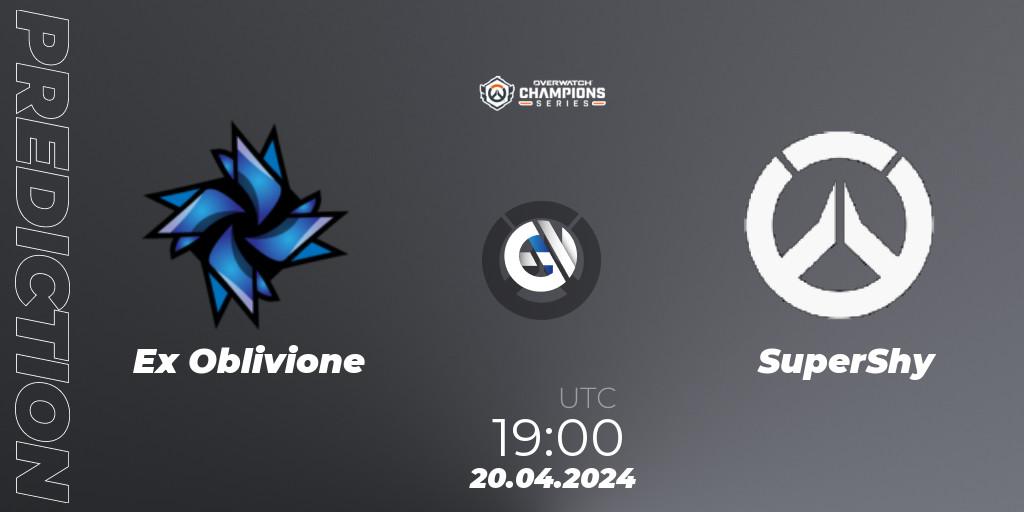 Ex Oblivione vs SuperShy: Match Prediction. 20.04.2024 at 19:00, Overwatch, Overwatch Champions Series 2024 - EMEA Stage 2 Group Stage