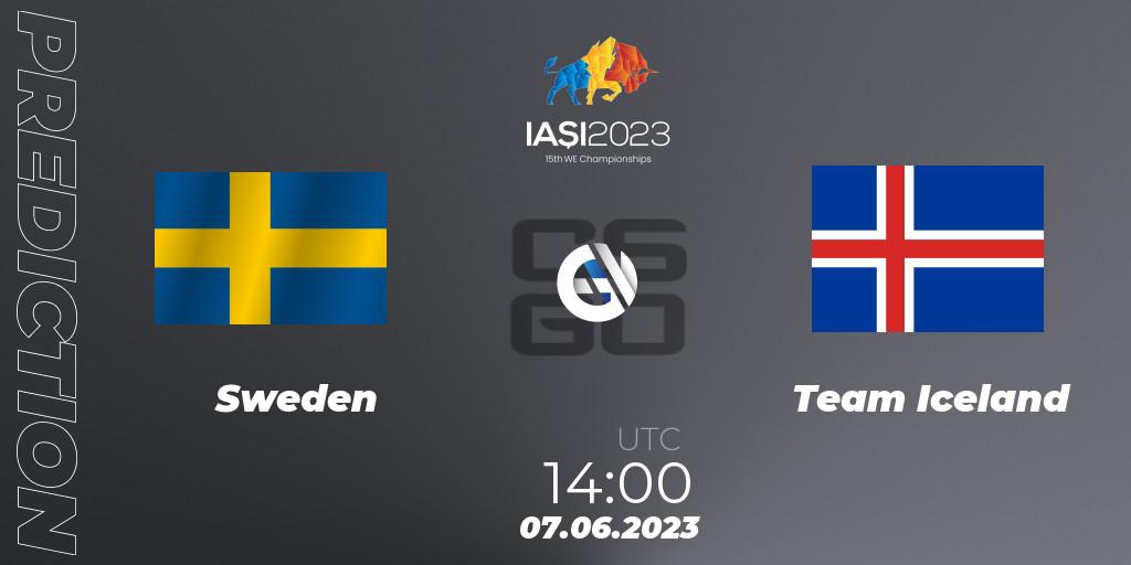 Sweden vs Team Iceland: Match Prediction. 07.06.2023 at 14:00, Counter-Strike (CS2), IESF World Esports Championship 2023: Northern Europe Qualifier