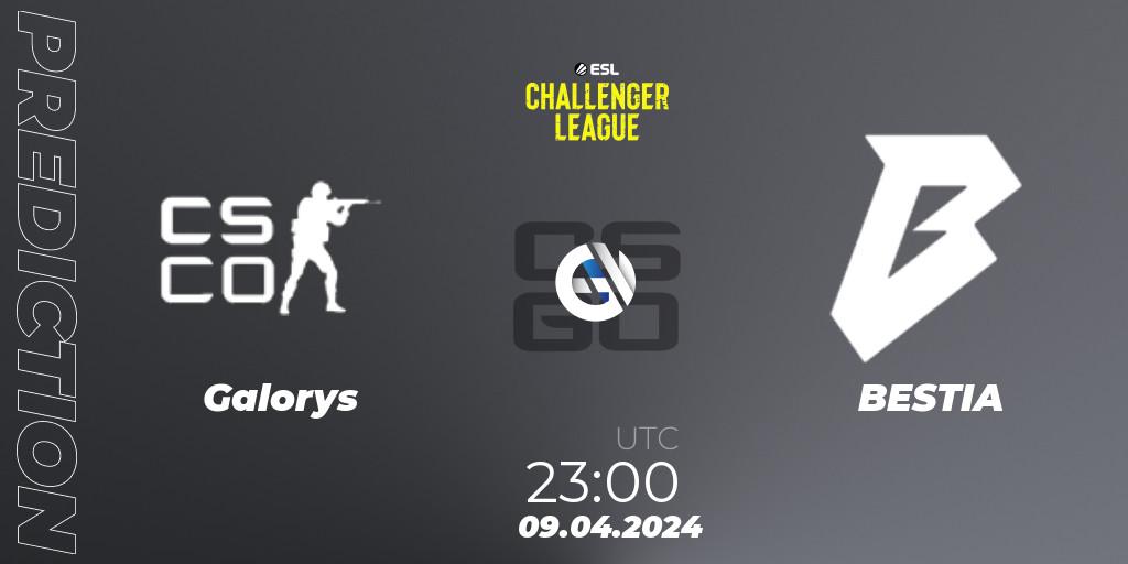 Galorys vs BESTIA: Match Prediction. 09.04.2024 at 23:00, Counter-Strike (CS2), ESL Challenger League Season 47: South America