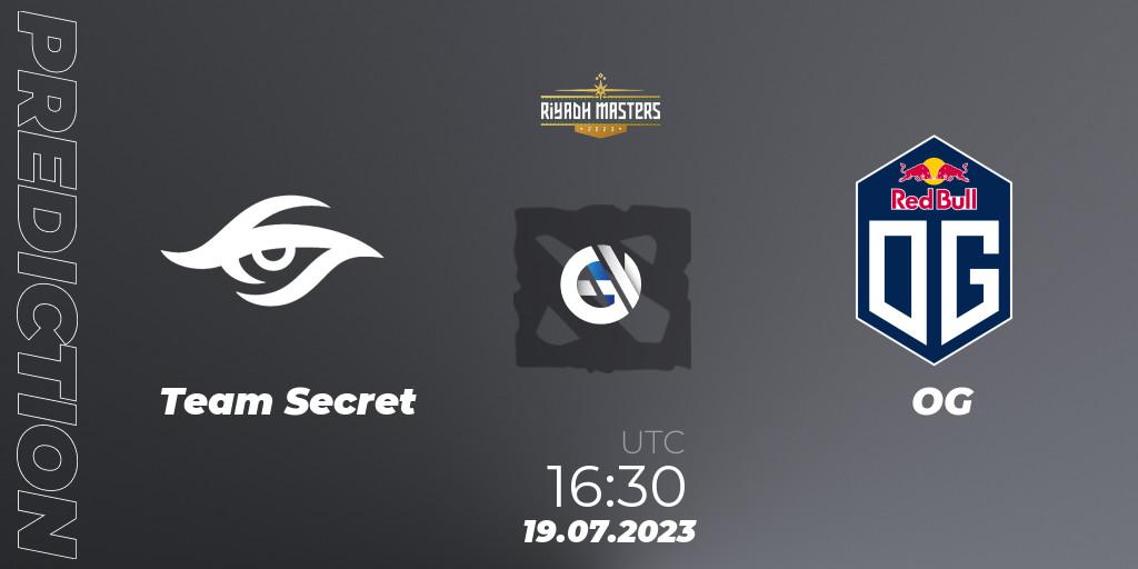 Team Secret vs OG: Match Prediction. 19.07.23, Dota 2, Riyadh Masters 2023 - Play-In