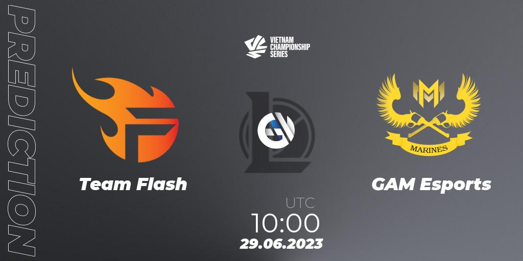 Team Flash vs GAM Esports: Match Prediction. 29.06.2023 at 10:00, LoL, VCS Dusk 2023