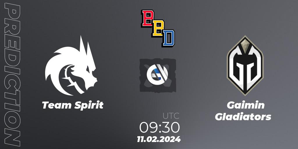 Team Spirit vs Gaimin Gladiators: Match Prediction. 11.02.24, Dota 2, BetBoom Dacha Dubai 2024