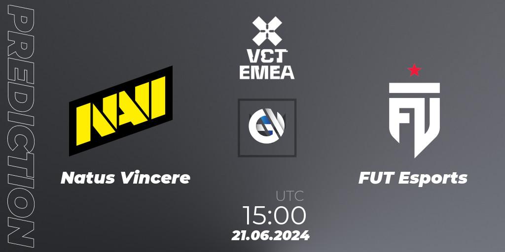 Natus Vincere vs FUT Esports: Match Prediction. 21.06.2024 at 19:00, VALORANT, VALORANT Champions Tour 2024: EMEA League - Stage 2 - Group Stage