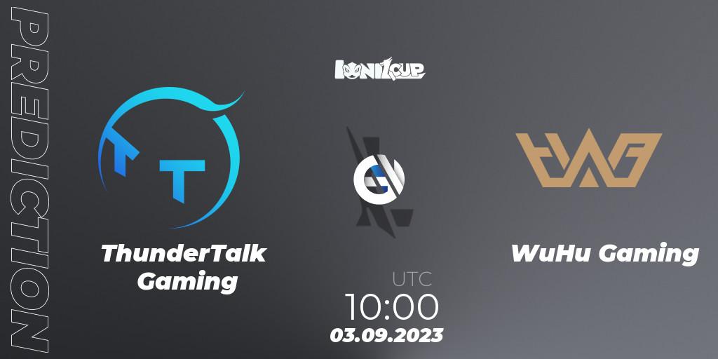 ThunderTalk Gaming vs WuHu Gaming: Match Prediction. 03.09.2023 at 10:00, Wild Rift, Ionia Cup 2023 - WRL CN Qualifiers