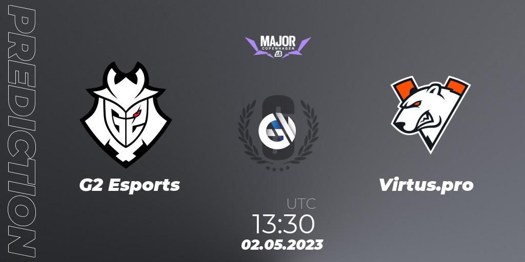 G2 Esports vs Virtus.pro: Match Prediction. 02.05.2023 at 13:30, Rainbow Six, BLAST R6 Major Copenhagen 2023