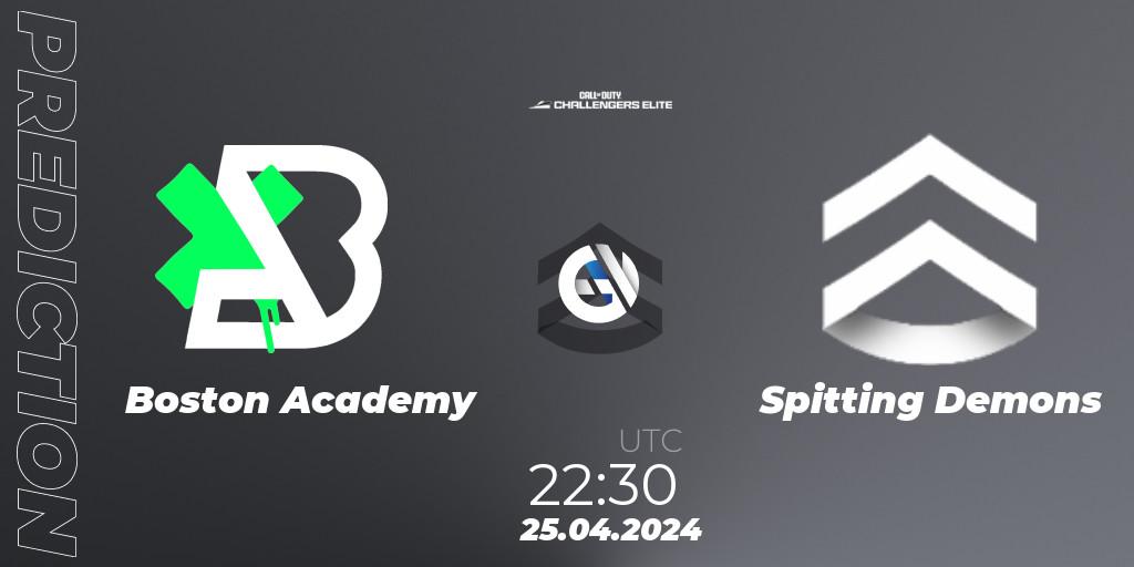 Boston Academy vs Spitting Demons: Match Prediction. 25.04.2024 at 22:30, Call of Duty, Call of Duty Challengers 2024 - Elite 2: NA