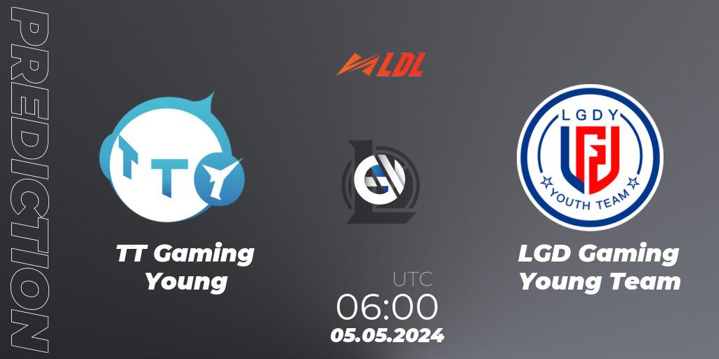 TT Gaming Young vs LGD Gaming Young Team: Match Prediction. 05.05.2024 at 06:00, LoL, LDL 2024 - Stage 2